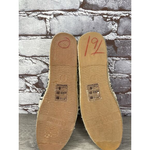 Soludos Striped Espadrille Bow Blue Cream Nautical Shoes Women’s Sz 9M US/39.5EU - Picture 10 of 16